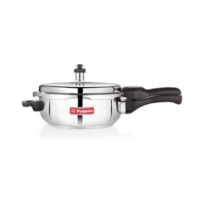 Premier Comfort Stainless Steel Large Pan Pressure Cooker 6L-liquid vol 4.8L