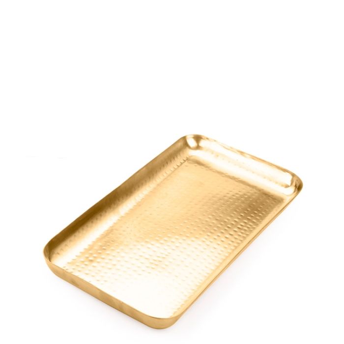 Rectangle Vintage Brass Effect Deluxe Platter - Small