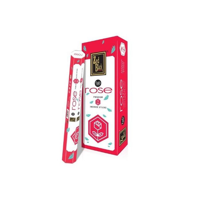 Zed Black Rose Incense Sticks (Pack of 6)