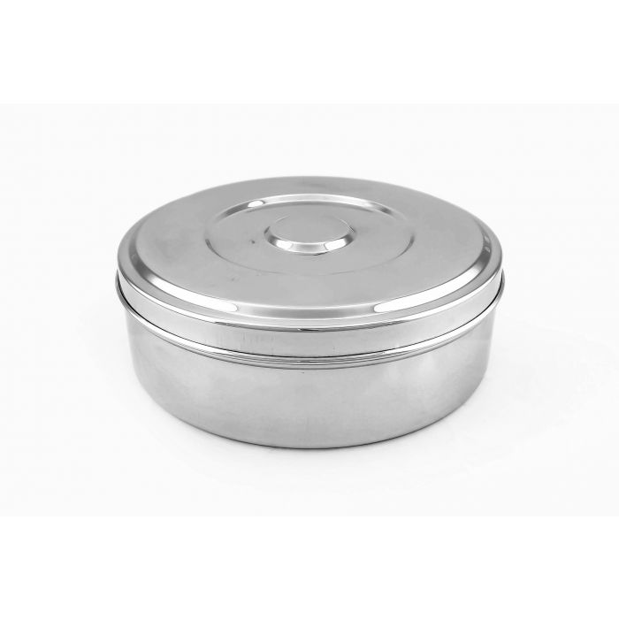 Stainless Steel Spice Box (Masala Dabba) with SS Lid & Cover Size 11