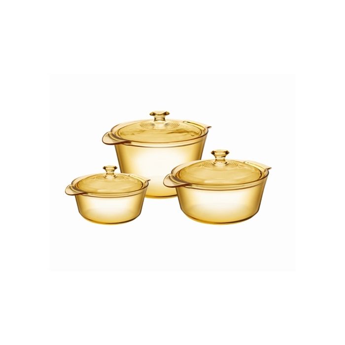 Visions 6Pc Flair Casserole and Cookpot Pot Set