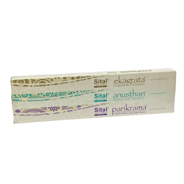 3 in 1 Sital  Masala - Ekagrata , Anusthan, Parikrama Incense Sticks
