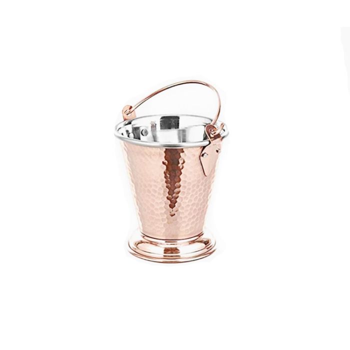 Copper Hammered Bucket 10cm No 1