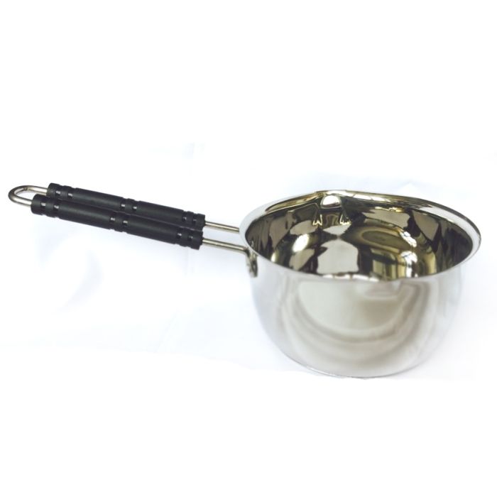Stainless Steel Milk Pan with Pouring Lip - size-20cm