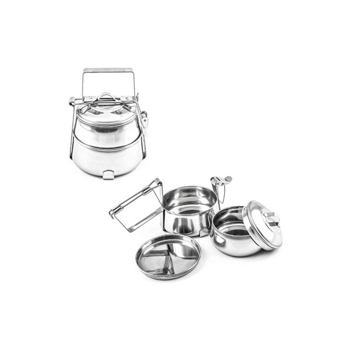 Stainless Steel Pyramid Tiffin 2 Tier