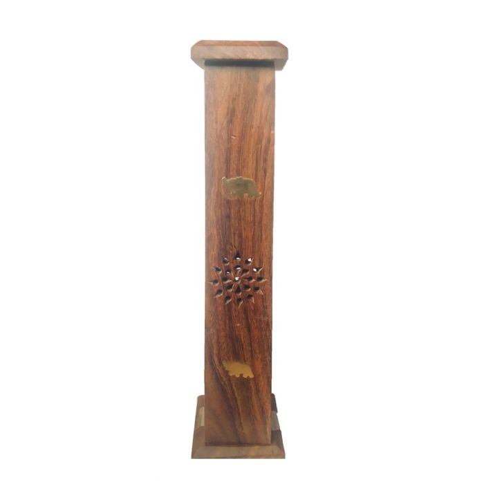 Wooden Agarbatti Box With Ash Catcher Standing