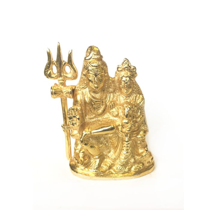 Brass Gold Finish Shiva Family