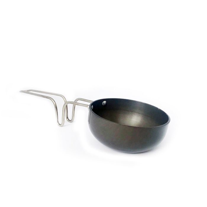 Deep Hard Anodized  Wagaria With Stainless Steel Handle - Size 8
