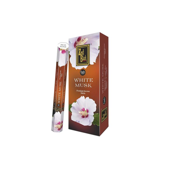 Zed BlackWhite Musk Incense Sticks (Pack of 6)