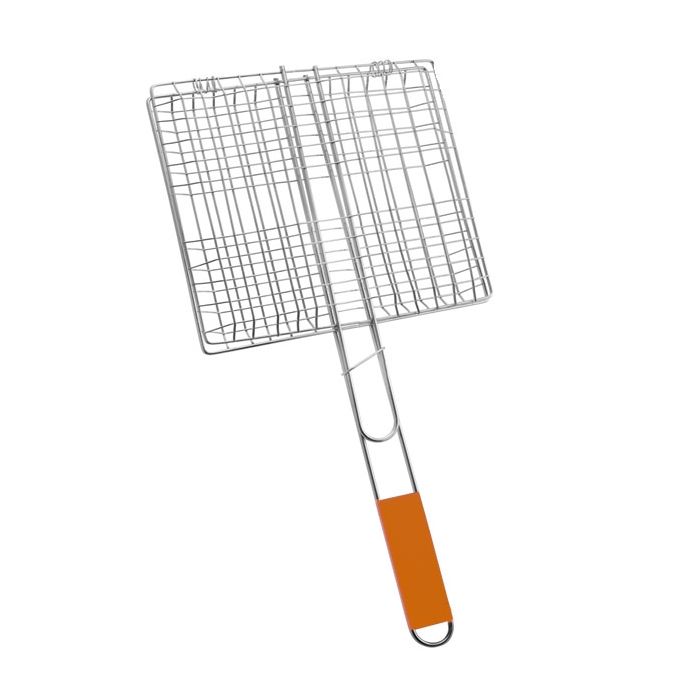 BBQ  Rectangle Rack - Medium Light Wooden Handle 