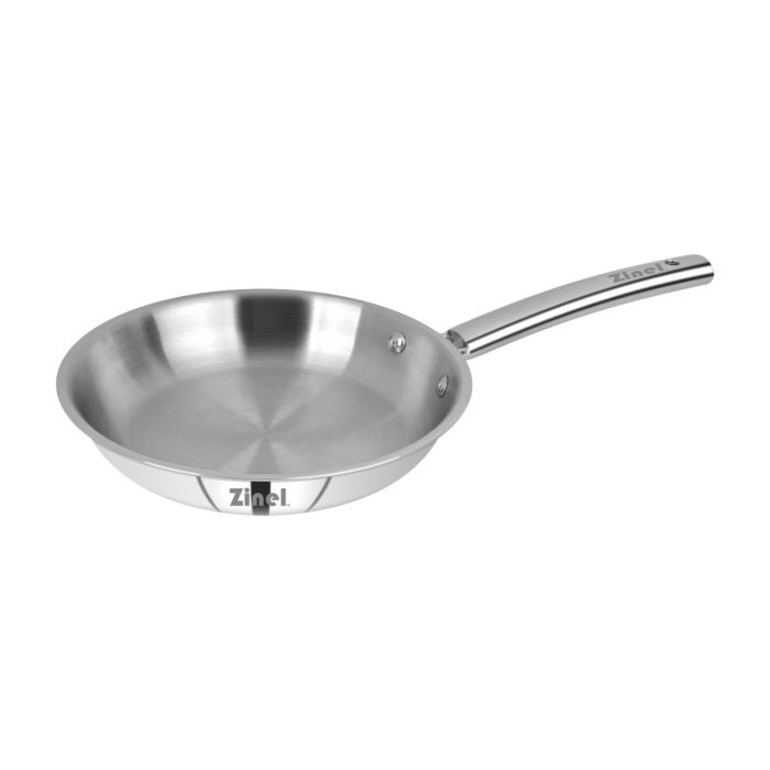 Zinel Tri-Ply Stainless Steel Frying Pan, 24cm