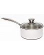 Zinel 5008 Tri-Ply Saucepan with Glass Lid, 2L-18cm, Stainless Steel