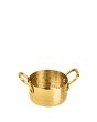 Mini Vintage Brass Finish Sauce Pan - 140ml