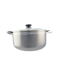 Grey Non-Stick Casserole with Glass Lid – 24 cm