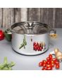 Zinel Stainless Steel Casserole Pan with Stainless Steel Lid, 26cm - 7.8L