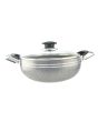 Grey Non-Stick Wok With Glass Lid – 32 cm