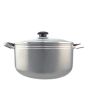 Grey Non-Stick Casserole with Glass Lid – 36 cm