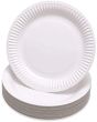 Round White Paper Plates Disposable 23cm - Pack of 100