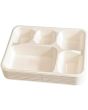 Biodegradable 5 Compartment Meal Tray 25pcs