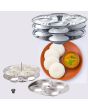 Stainless Steel Idli Stand - Regular Size - 3 Plates (12 Idli)