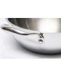 Zinel 5036 Tri-Ply kadai with Glass Lid, 4.3L-26cm, Stainless Steel