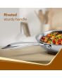 Stainless Steel Triply Honeycomb Frying Pan 26cm