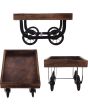 Wooden Thela Trolley Tray