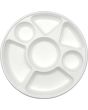 Biodegradable 7 Compartment Round 28cm Plates Pack of 25