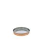 Copper Hammered Round Thali  17cm