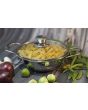 Zinel 5036 Tri-Ply kadai with Glass Lid, 4.3L-26cm, Stainless Steel