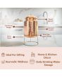 Copper Hammered Design Water Tank-18 Liters