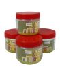 Sunpet 200 ml Red Top Plastic Food Storage Jars Canisters (4 Pack)