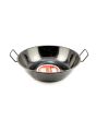 Enamel Pan 28cm Black with Two Handles