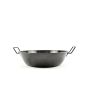  Enamel Pan 20cm Black with Two Handles