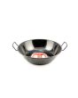  Enamel Pan 20cm Black with Two Handles