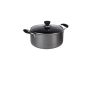 Zinel Hard Anodized Non-Stick Cookware Casserole With Glass Lid - 20 cm