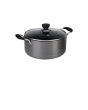 Zinel Hard Anodized Non-Stick Cookware Casserole With Glass Lid - 26 cm