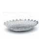 Stainless Steel Oval Crome Basket 25cm