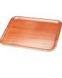 Wooden Mahogany Rectangular Tray 60.5cm x 45.5cm