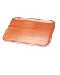 Wooden Mahogany Rectangular Tray 45.5cm x 34.5cm