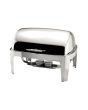 Stainless Steel Rectangular Roll Top Chafer 6.5cm / 8.5L