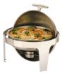 Stainless Steel Round Roll Top Chafer Set 36cm / 6.8L Food Pan