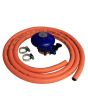 Butane Regulator, Hose & Clip Kit - 8mm