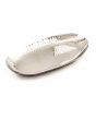 Stainless Steel Hammer Oval Platter 26cm