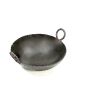 Heavy Duty Iron Kadai 10' With Brass Handles