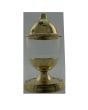 Traditional Brass Lamp and Glass Chimney Small