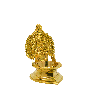 Traditional Brass Kamachi Batti (Cotton Lamp)