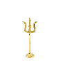Traditional Brass Trishul Stand No.12