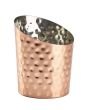 Copper Hammered Angled Serving Cup