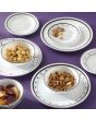 Corelle Black & White 18pc - 6 dinner plates, 6 bread & butter plates and 6 cereal bowls.